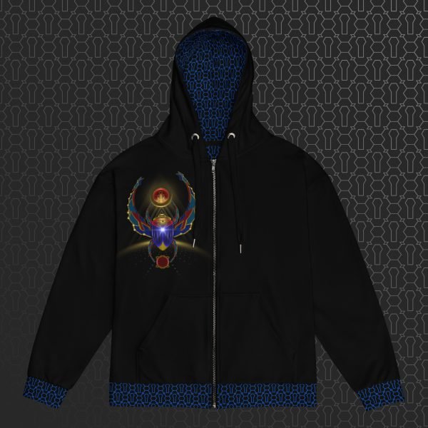 Khepera Visionary Art Graphic Zip Hoodie - Image 6