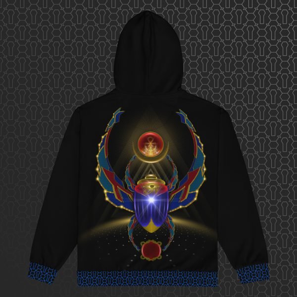 Khepera Visionary Art Graphic Zip Hoodie - Image 5