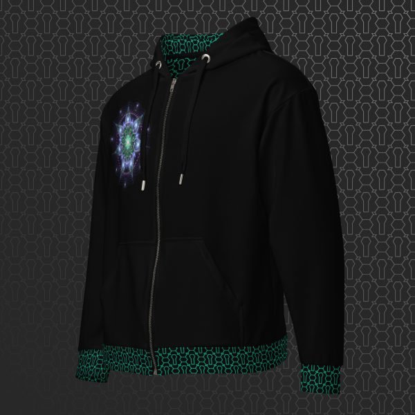 Soul Star Visionary Art Graphic Zip Hoodie - Image 4