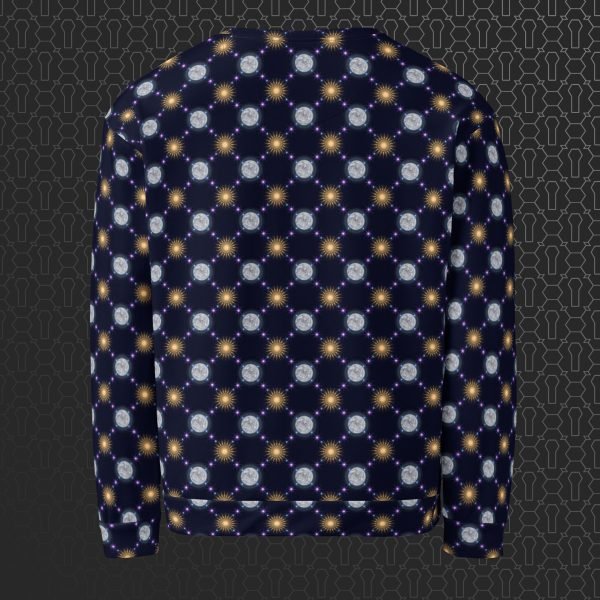 Celestial Bodies Eco-Conscious Visionary Art Sweater - Image 5