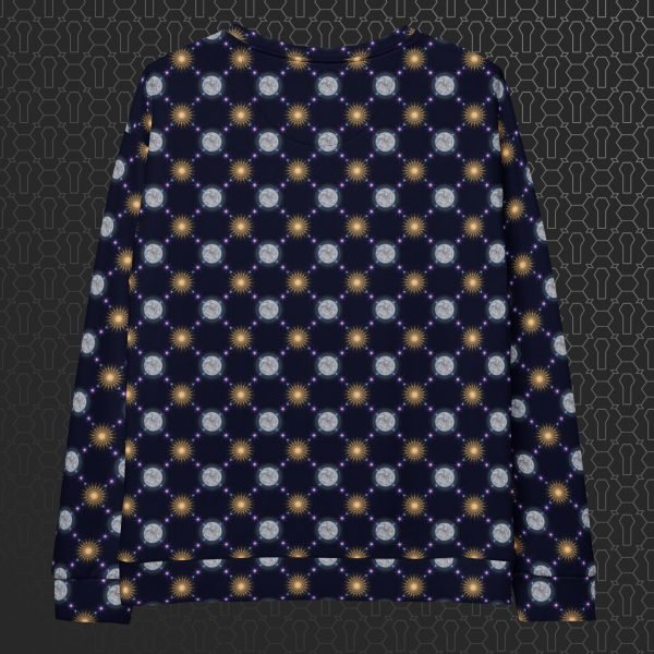 Celestial Bodies Eco-Conscious Visionary Art Sweater - Image 4