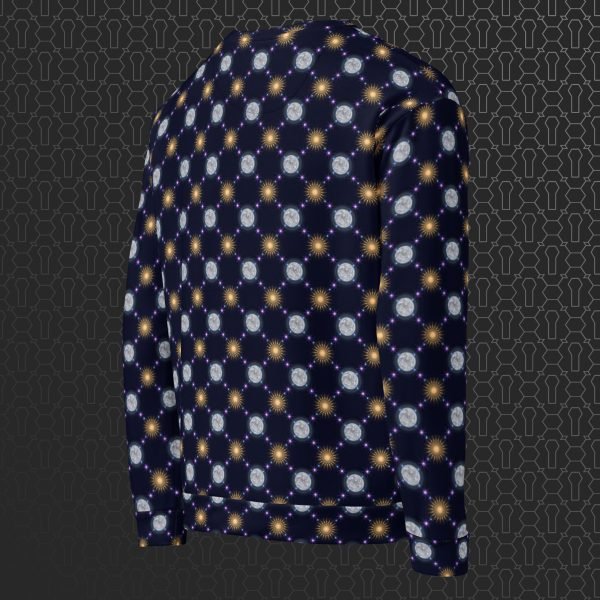 Celestial Bodies Eco-Conscious Visionary Art Sweater - Image 3