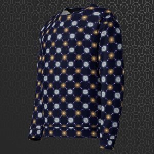 Celestial Bodies Eco-Conscious Visionary Art Sweater