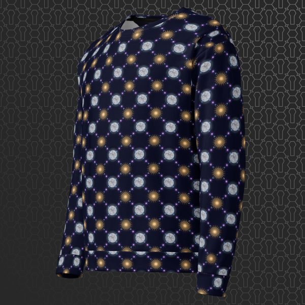 Celestial Bodies Eco-Conscious Visionary Art Sweater