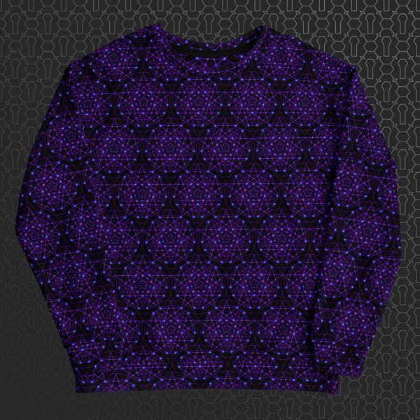 Enchant Trance Eco-Conscious Visionary Art Sweater - Image 7