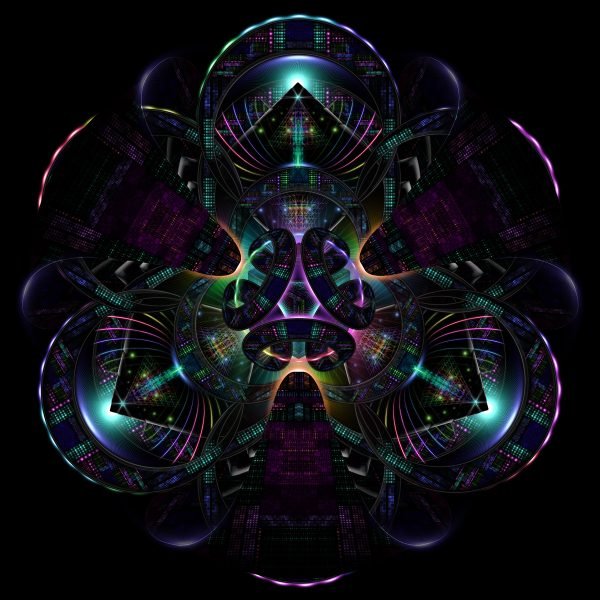 Cerebral Nexus Men’s Visionary Art Graphic Print T-Shirt - Image 2