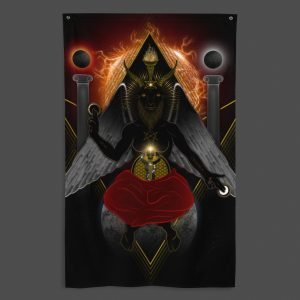Baphomet (Close-Up) UV/RGB Reactive Visionary Art Tapestry