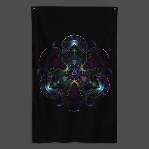 Cerebral Nexus (Full) UV/RGB Reactive Visionary Art Tapestry