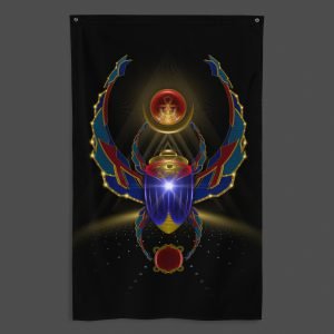 Khepera (Full) UV/RGB Reactive Visionary Art Tapestry