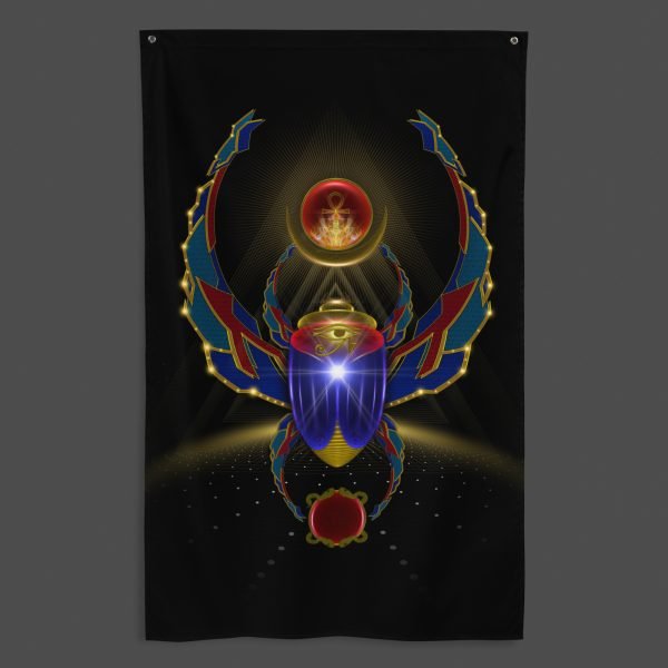 Khepera (Full) UV/RGB Reactive Visionary Art Tapestry