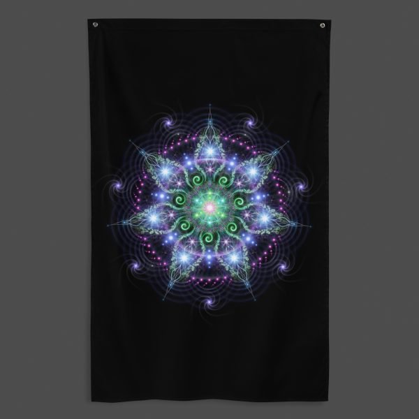 Soul Star (Full) UV/RGB Reactive Visionary Art Tapestry