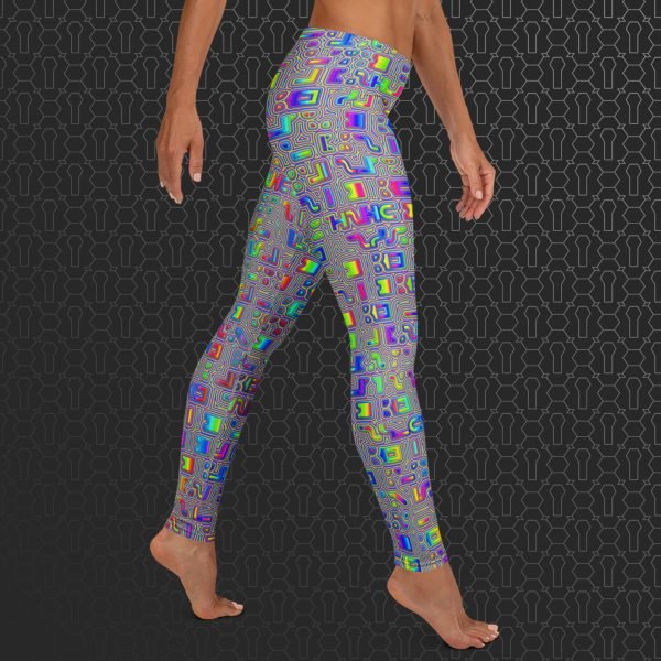 Psyliscious Eco-Conscious Visionary Art Leggings - Image 2