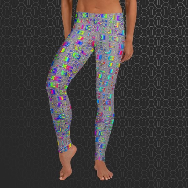 Psyliscious Eco-Conscious Visionary Art Leggings - Image 3