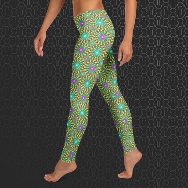 Trip Hazard Eco-Conscious Visionary Art Leggings - Image 3