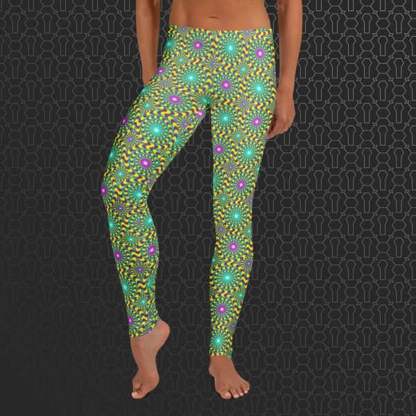 Trip Hazard Eco-Conscious Visionary Art Leggings - Image 2