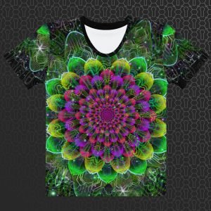 Astral Flora Women’s Visionary Art All-Over Print T-Shirt