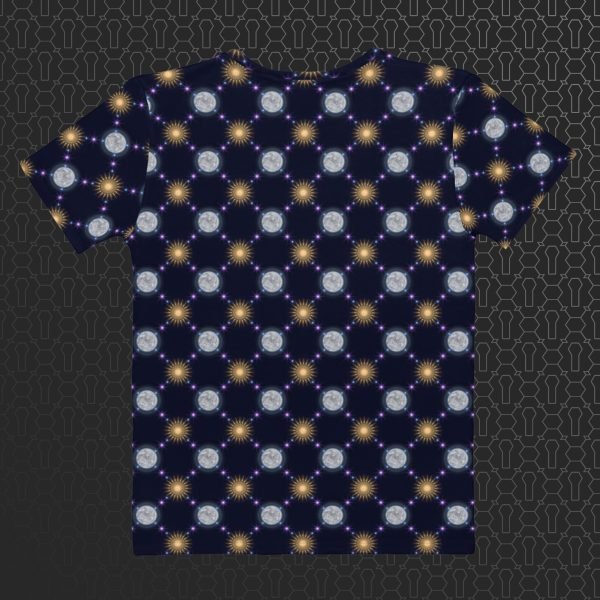 Celestial Bodies Women’s Eco-Conscious Visionary Art T-Shirt - Image 2