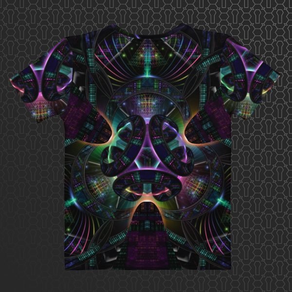 Cerebral Nexus Women’s Visionary Art T-Shirt - Image 3