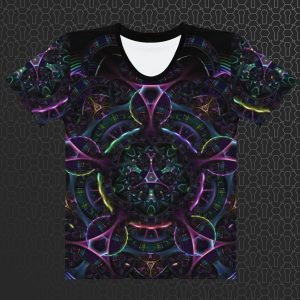 Synaptic Bloom Women’s Visionary Art T-shirt