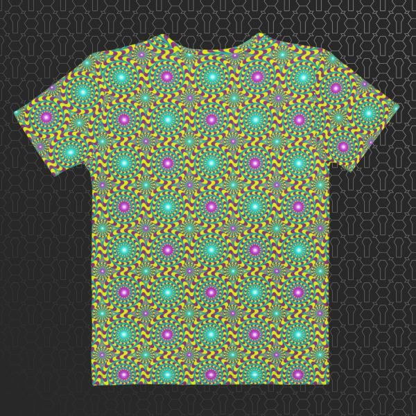 Trip Hazard Women’s Eco-Conscious Visionary Art T-Shirt - Image 2