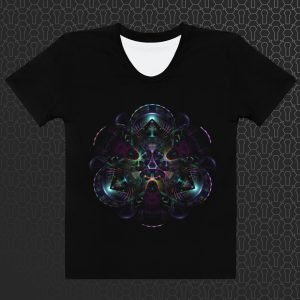 Cerebral Nexus Women’s Visionary Art Graphic Print T-Shirt
