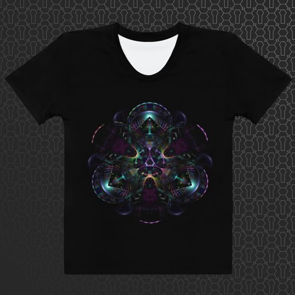 Cerebral Nexus Women’s Visionary Art Graphic Print T-Shirt
