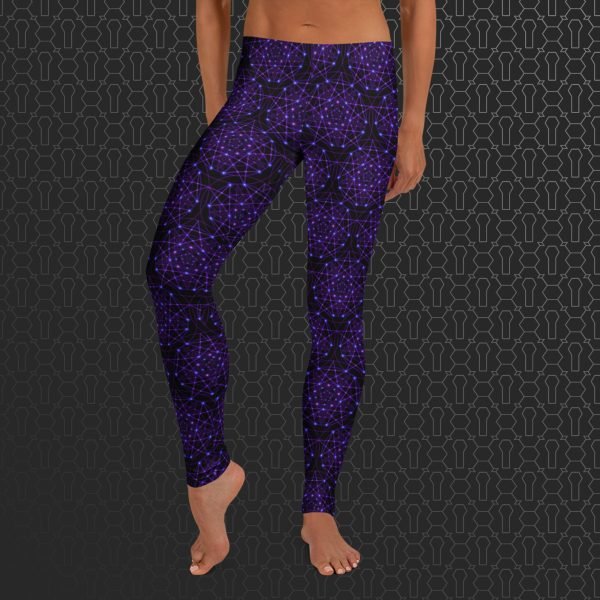 Enchant Trance Eco-Conscious Visionary Art Leggings - Image 3