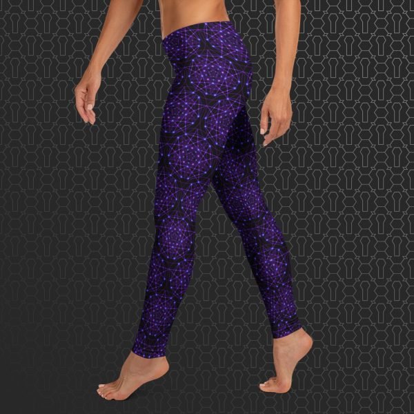 Enchant Trance Eco-Conscious Visionary Art Leggings - Image 4