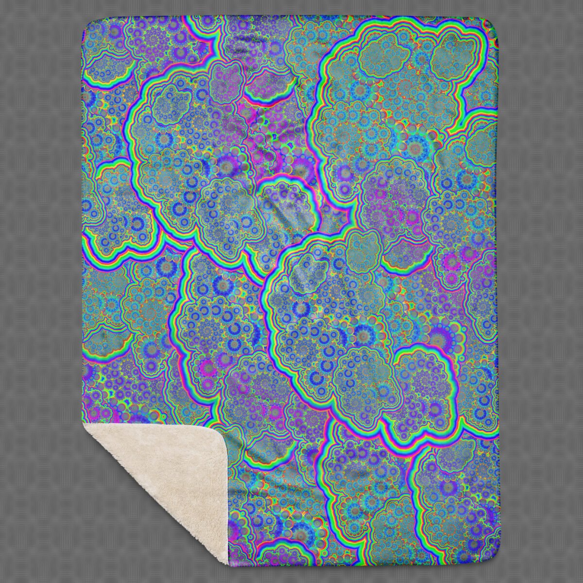 Neuroverse | Psychedelic Visionary Art Sherpa Blanket