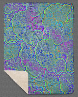 Neuroverse | Psychedelic Visionary Art Sherpa Blanket