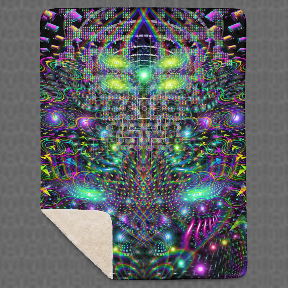 Huachamama | Psychedelic Visionary Art Sherpa Blanket