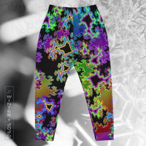 NEW!⚡Only 25 Made! Fractal Dreams Eco-Conscious Visionary Art Joggers