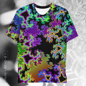 NEW!⚡Only 25 Made! Fractal Dreams Men’s Visionary Art All-Over Print T-Shirt