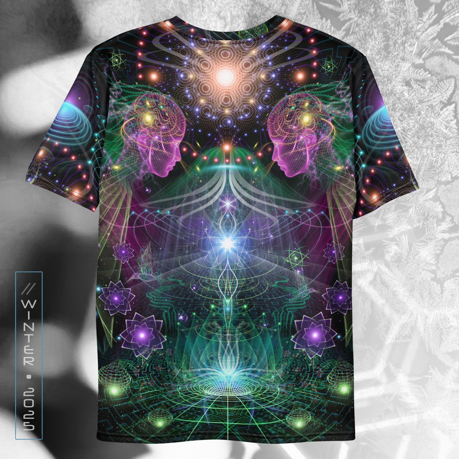 NEW!⚡Only 25 Made! Holobloom Men’s Visionary Art All-Over Print T-Shirt - Image 2