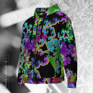 NEW!⚡Only 25 Made! Fractal Dreams Visionary Art Zip Hoodie