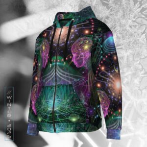 NEW!⚡Only 25 Made! Holobloom Visionary Art Zip Hoodie