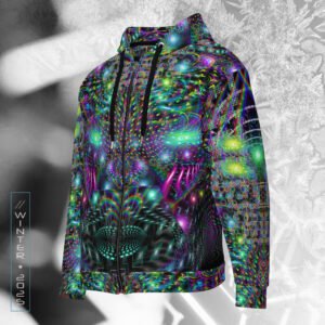 NEW!⚡Only 25 Made! Huachamama Visionary Art Zip Hoodie