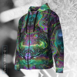 NEW!⚡Only 25 Made! Superluminal Visionary Art Zip Hoodie