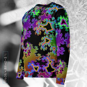 NEW!⚡Only 25 Made! Fractal Dreams Eco-Conscious Visionary Art Sweater