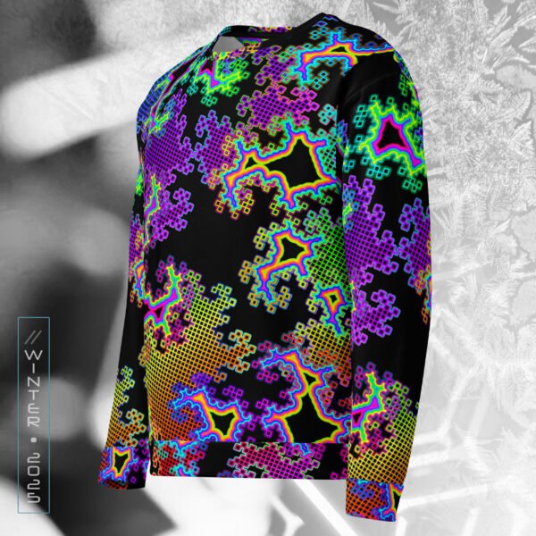 NEW!⚡Only 25 Made! Fractal Dreams Eco-Conscious Visionary Art Sweater