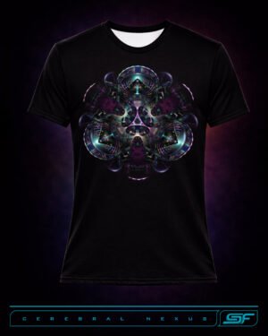 Cerebral Nexus | Psychedelic Visionary Art Men's Graphic T-Shirt