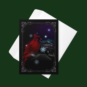 🌲🍄NEW! Harbinger Visionary Art Holiday Greeting Card