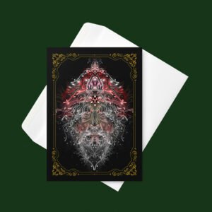 🌲🍄NEW! Shaman Claus Visionary Art Holiday Greeting Card