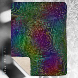 NEW!⚡Only 25 Made! Biologic Eco-Conscious Visionary Art Sherpa Blanket