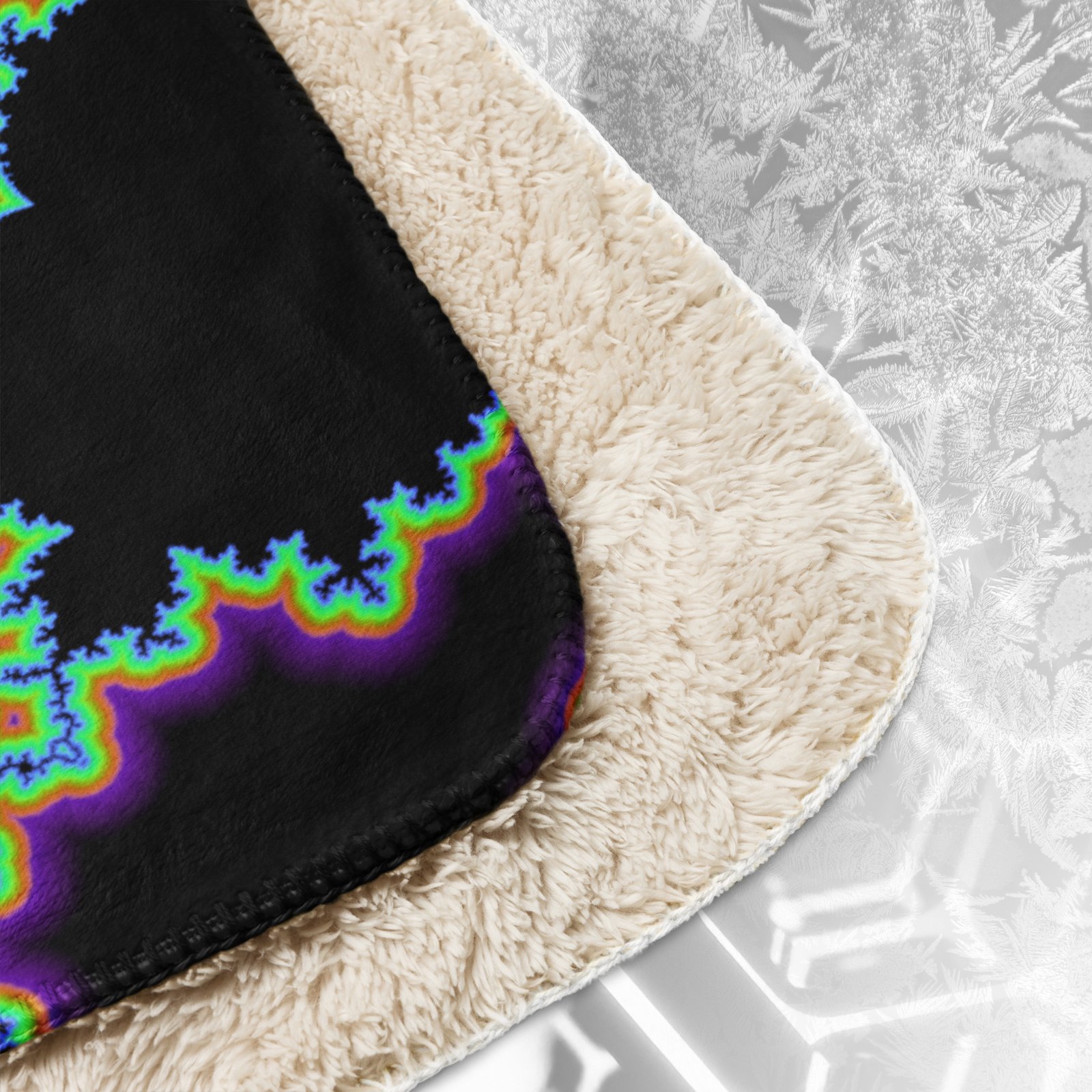 NEW!⚡Only 25 Made! Mandelblot Eco-Conscious Visionary Art Sherpa Blanket - Image 4