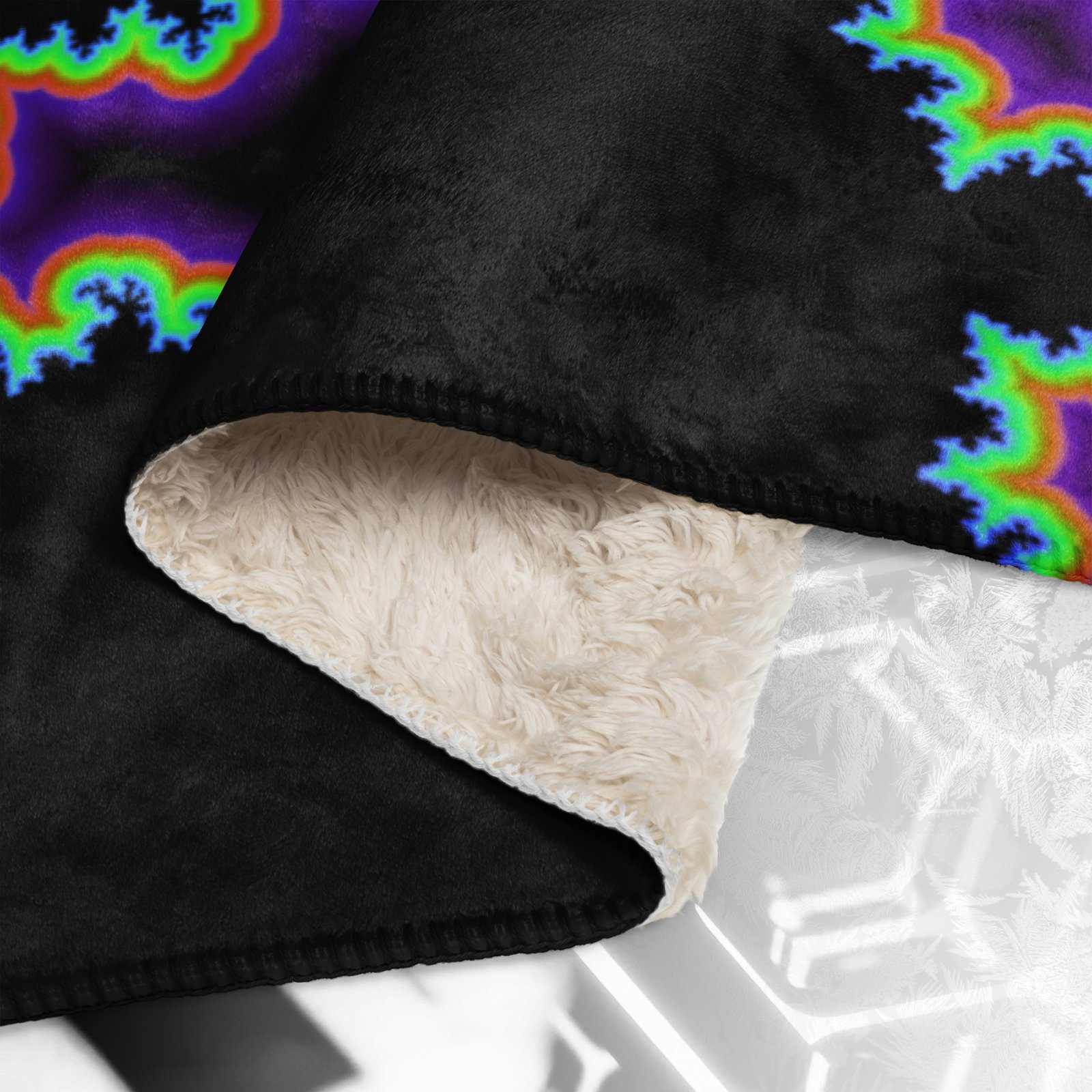 NEW!⚡Only 25 Made! Mandelblot Eco-Conscious Visionary Art Sherpa Blanket - Image 3