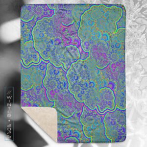 NEW!⚡Only 25 Made! Neuroverse Eco-Conscious Visionary Art Sherpa Blanket