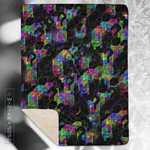 NEW!⚡Only 25 Made! Question Everything Eco-Conscious Visionary Art Sherpa Blanket