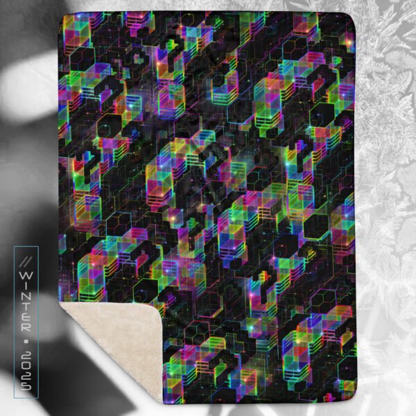 NEW!⚡Only 25 Made! Question Everything Eco-Conscious Visionary Art Sherpa Blanket