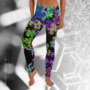 NEW!⚡Only 25 Made! Fractal Dreams Eco-Conscious Visionary Art Leggings